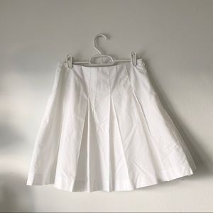 Crisp white tennis skirt / school uniform